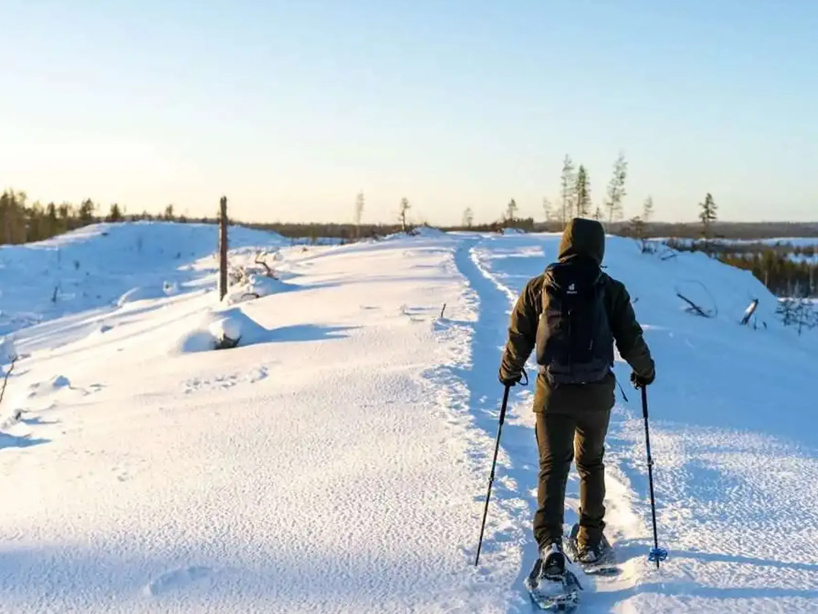 Sneeuwschoenen in Hossa